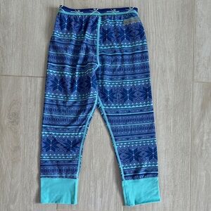 Blue  and Teal Kids Thermal Bottoms